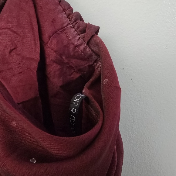 Vintage Betsy Adam Prom Dress Maxi Gown 12 Red Goth 90s Y2K Whimsigoth Vampy - Picture 7 of 12